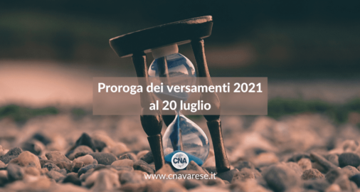Proroga versamenti 2021 | CNA Varese